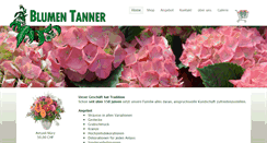 Desktop Screenshot of blumen-tanner.ch