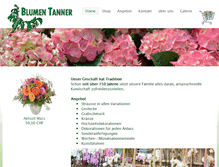 Tablet Screenshot of blumen-tanner.ch